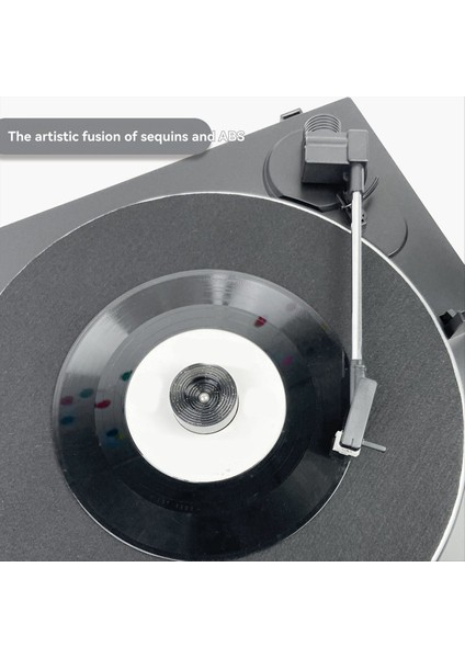 LP45 Rpm Turntable Adaptor Turnabağı Fonografı Ep Vinil Kayıt Turntable Gramofon Mavisi Için Ses Dönüşüm Taban (Yurt Dışından) modelleri