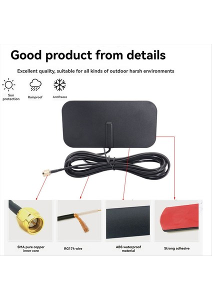 4g Lte Yaması Anten-Sma Erkek 700-2700MHZ Araç Yönlendirici Sinyal Boğan 3 Metre (Yurt Dışından) fırsatları