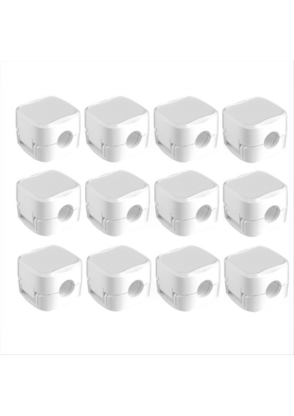 12 Pack Manyetik Kablo Yönetim Klipleri Telefon Elektrik Şarj Kablosu Tutucu Masaüstü Kablosu Organizatör Beyaz (Yurt Dışından) modelleri