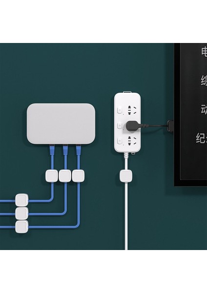 12 Pack Manyetik Kablo Yönetim Klipleri Telefon Elektrik Şarj Kablosu Tutucu Masaüstü Kablosu Organizatör Beyaz (Yurt Dışından) fırsatları
