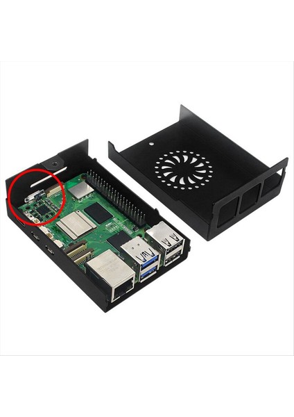 Raspberry Pi 5b Alüminyum Vaka Üretimi 5 Koruyucu Kutu Uyumlu Anakart Çok Fonksiyonlu Soğutucu Gümüş (Yurt Dışından)