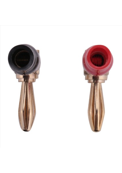 24PCS 4mm Muz Fiş Hoparlör Kabloları Konektör Adaptörü 24K Altın Kaplama Vida Tipi Saf Bakır Dik Açı Muz Fişleri (Yurt Dışından) fiyatları