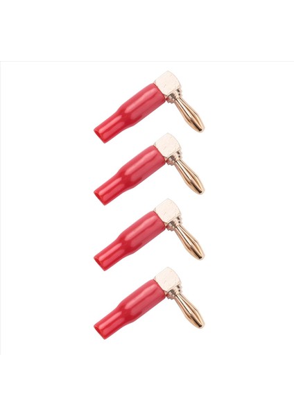 24PCS 4mm Muz Fiş Hoparlör Kabloları Konektör Adaptörü 24K Altın Kaplama Vida Tipi Saf Bakır Dik Açı Muz Fişleri (Yurt Dışından) indirimleri