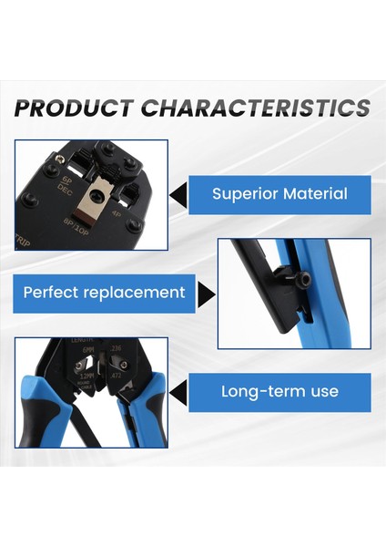 RJ45 Network Crimper 10P 8p 6p 4p Silping Araçları RJ45 RJ11 RJ12 RJ50 Bağlayıcı Ethernet Kablosu (Yurt Dışından) indirimleri