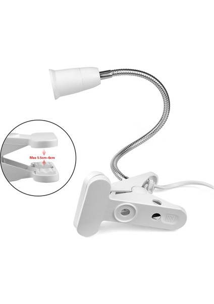 Ab Güç Adaptörü ile E27 Lamba Tutucu Esnek Başucu Masa Masa Klipleri Lambalar Basma Anahtarı ile Baz Soket Dönüştürücü (Yurt Dışından) fiyatları