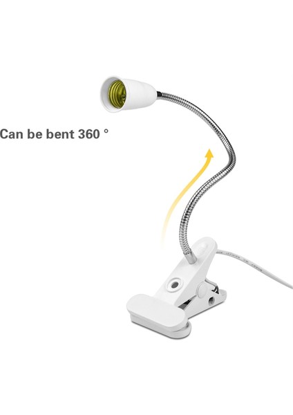 Ab Güç Adaptörü ile E27 Lamba Tutucu Esnek Başucu Masa Masa Klipleri Lambalar Basma Anahtarı ile Baz Soket Dönüştürücü (Yurt Dışından) modelleri