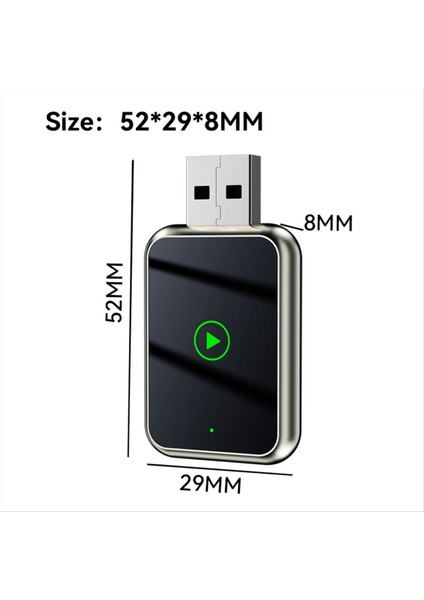 Kablosuz Carplay Adaptörüne Kablolu 2in1 Mini Android Otomatik Carplay Adaptörü USB Fişi ile ve Wifi Fast Connect Oynatın (Yurt Dışından) fiyatları