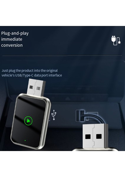 Kablosuz Carplay Adaptörüne Kablolu 2in1 Mini Android Otomatik Carplay Adaptörü USB Fişi ile ve Wifi Fast Connect Oynatın (Yurt Dışından) indirimleri