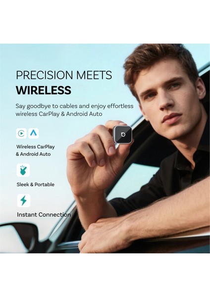 Mini Ince Kablosuz Carplay Android Otomatik Adaptör USB Dongle Tak Çalıştır Bluetooth 5 8 Wifi Arabalar Için Otomatik Bağlantı Gümüş (Yurt Dışından) modelleri