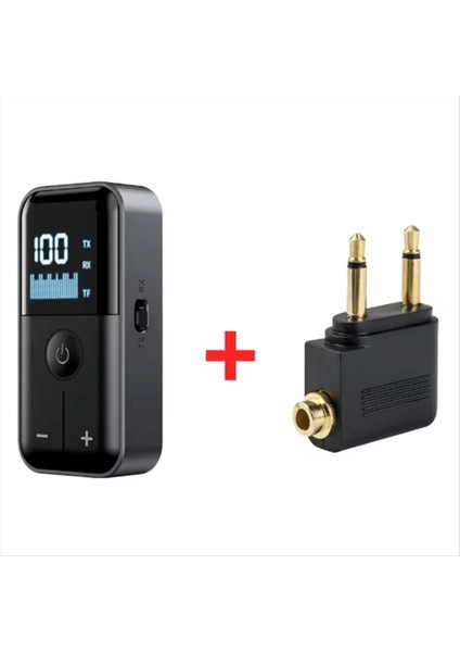 4 Bluetooth 5.4 Ses Alıcı Verici 3.5mm Aux Tf Kart Stereo Müzik LED Ekran Adaptörü Mikro ile (Yurt Dışından) fiyatları