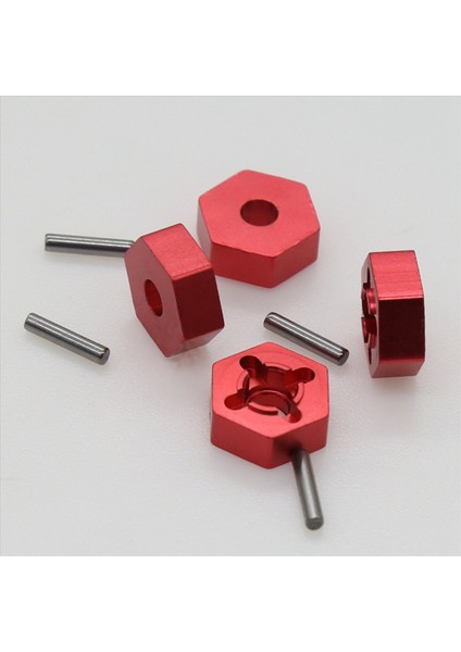 8x Metal 12MM Birleştirici Tekerlek Hub Hex Adaptörü Wltoys 104001 1/10 Rc Araba Yükseltme Parçaları Aksesuarları Kırmızı (Yurt Dışından) indirimleri