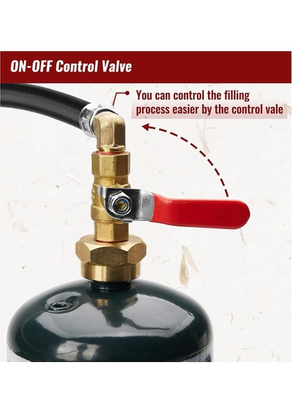 3ft Qcc Propan Dolum Adaptörü Hortumu Göstergeli ve Açma/kapama Kontrol Valfı ile 1 Lb ile Dolu Uzatılmış Propan Doldurma Hortumu (Yurt Dışından) modelleri