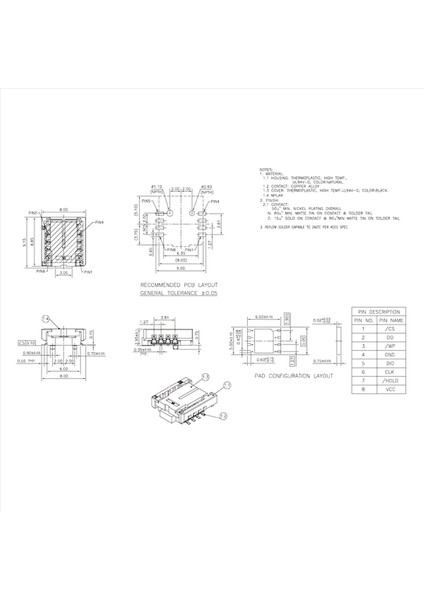 2x Qfn8 /wson8/mlf8/mlp8/dfn8 - Dıp8 Ikisi Bir Arada Soket/adaptör Hem 6X5MM Hem De 8X6MM Cipsler Için Smt Bıos Flash Soketi (Yurt Dışından) fırsatları