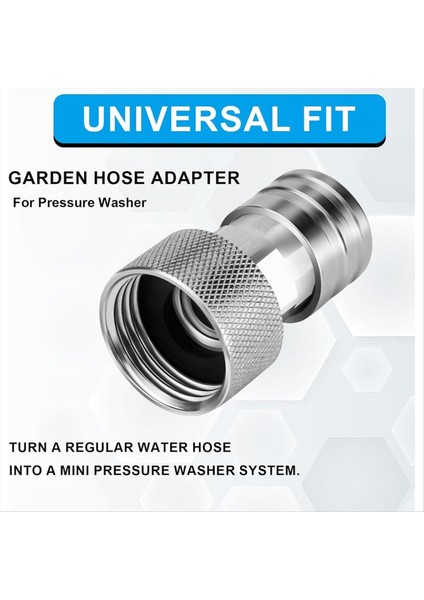 2pcs Bahçe Hortumu Basınçlı Yıkayıcı Adaptör 3/4in Ght Ila 1/4 Inç Otomobil Yıkama Su Hortumu Nozul Dönüştürücü Için Hızlı Bağlantı (Yurt Dışından) indirimleri