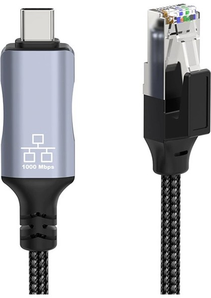 MacBook Pro ve Diğer Dizüstü Bilgisayarlar Için USB Type-C - RJ45 Ethernet Adaptör Kablosu Gigabit Bağlantı Ethernet Kablosu (Yurt Dışından) modelleri