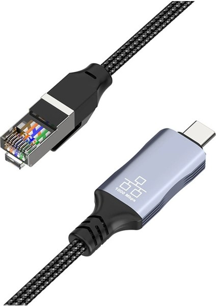 MacBook Pro ve Diğer Dizüstü Bilgisayarlar Için USB Type-C - RJ45 Ethernet Adaptör Kablosu Gigabit Bağlantı Ethernet Kablosu (Yurt Dışından) fırsatları