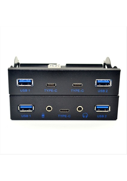USB Hub 5 Bağlantı Noktası USB 3 1 Tip-C USB 3 0 Ön Panel Hd Ses 3 5mm Kulaklık Jakı Mikrofon Genişleme Adaptörü Masaüstü 3 5inch (Yurt Dışından) fiyatları
