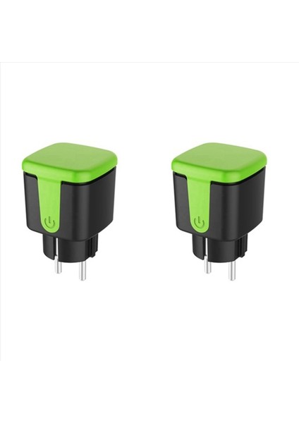 2x Akıllı Fiş 16A Wifi Uzaktan Kumanda Güç Monitörü Işlevli Akıllı Soket Tuya Akıllı Yaşam Alexa Eu Fiş (Yurt Dışından)