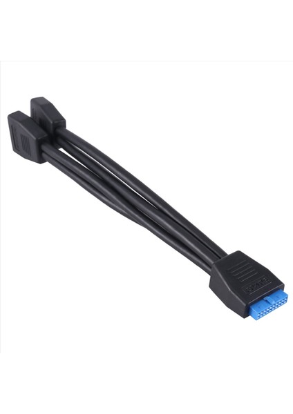 2x Küçük Mini USB 3 0 19 PIN/20PIN Dahili Uzantı Başlığı 1 Ila 2 Adaptör Ayırıcı Kablosu Anakart Için (Yurt Dışından) fırsatları