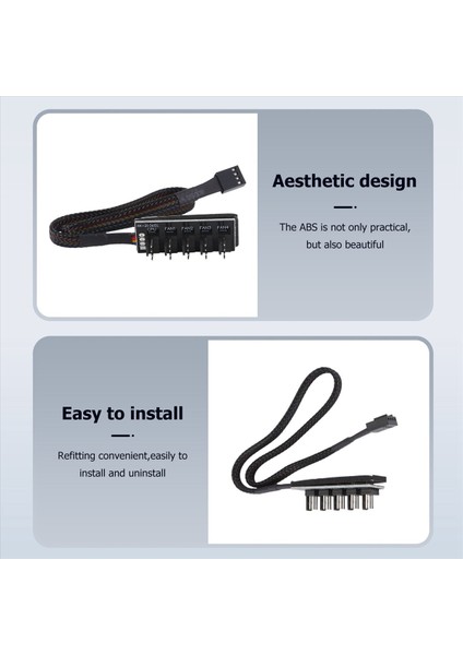 Ana Bilgisayar Pc Soğutucu Fan Güç Kablosu 1 Dişi - 5 Erkek 4pin Soket Fan Hub 4pin Pwm Soğutma Fanı Için (Yurt Dışından) modelleri