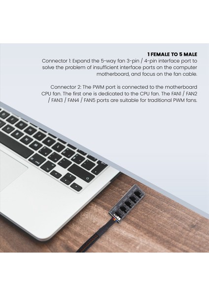 Ana Bilgisayar Pc Soğutucu Fan Güç Kablosu 1 Dişi - 5 Erkek 4pin Soket Fan Hub 4pin Pwm Soğutma Fanı Için (Yurt Dışından) fırsatları