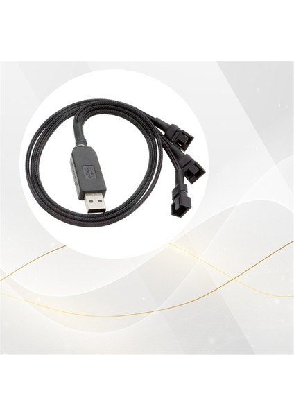 4 Pimli Pc Soğutma Fanları Için 12V USB Fan Güç Adaptör Kablosu 1 Ila 3 Step-Up Güç Adaptör Kablosu (Yurt Dışından) indirimleri