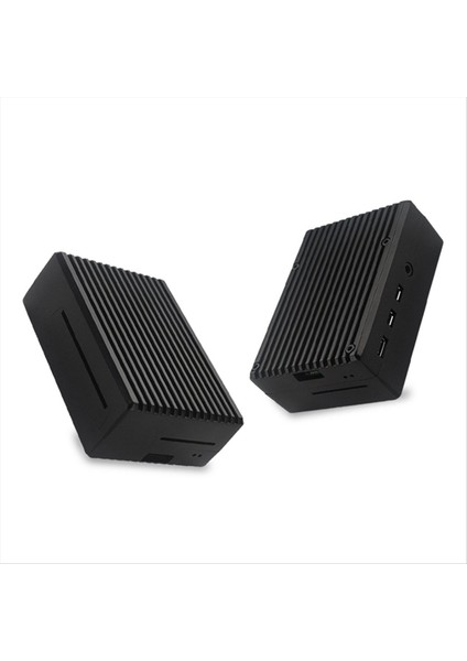 Raspberry Pi 4 Metal Kabuk Pasif Soğutma Kılıfı Için Alüminyum Alaşım Kılıfı Raspberry Pi 4 Model B Siyah (Yurt Dışından)