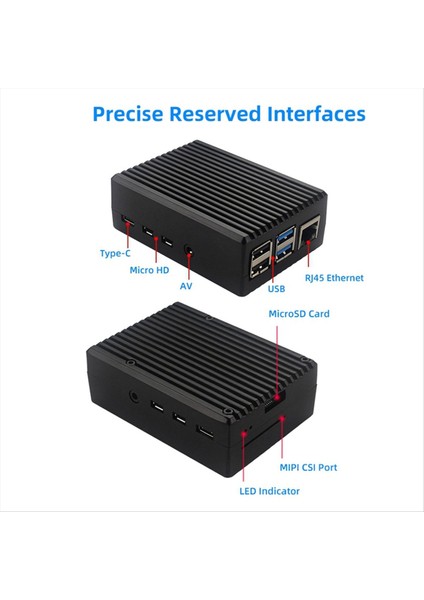 Raspberry Pi 4 Metal Kabuk Pasif Soğutma Kılıfı Için Alüminyum Alaşım Kılıfı Raspberry Pi 4 Model B Siyah (Yurt Dışından) fırsatları