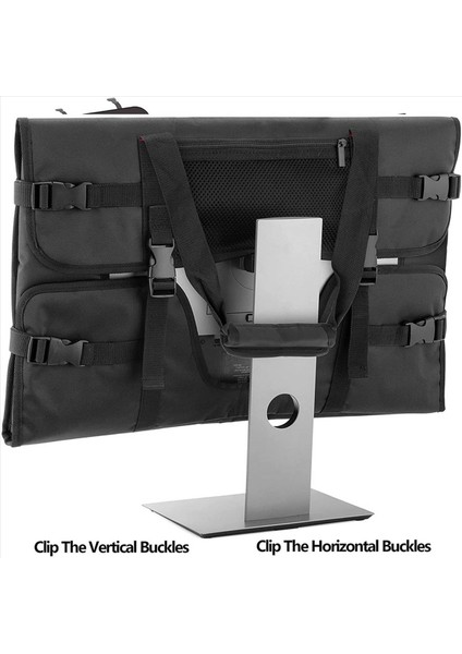 24 Inç LCD Ekranlar ve Monitörler Için 2x Taşıma Torbası 24 Inç Monitör Için Koruyucu Monitör Seyahat Durumu Siyah (Yurt Dışından) indirimleri