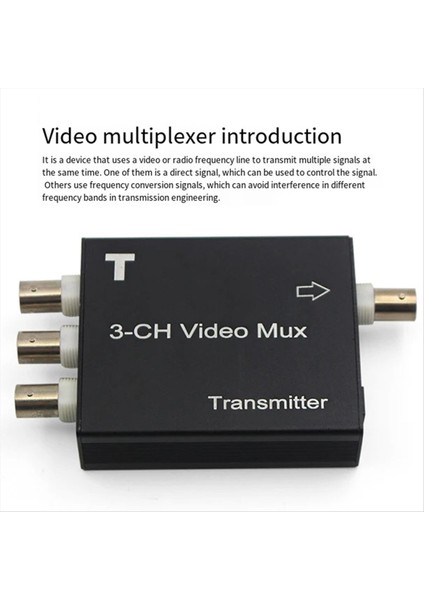 3 Yollu Video Çoklayıcı Analog Gözetim Sinyali Bir Ila Üç Bindirme Çok Kanallı Kamera Tek Satırlı Iletişim (Yurt Dışından) fırsatları