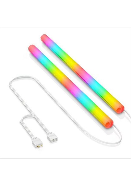 Argb Işıltılı Su Soğutmalı Tüp Masaüstü Şasi Argb Shengguang Eşzamanlı Diy Dekoratif Su Soğutmalı Neon Kasa Yeleği (Yurt Dışından)