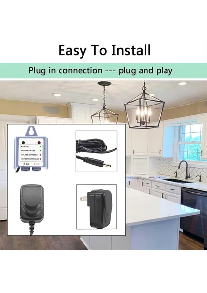 169031 Motionsense Wave ve U Için Ac Adaptör Güç Kablosu Adaptör Kiti Mutfak Musluk Parçaları Abd Tak (Yurt Dışından) fırsatları