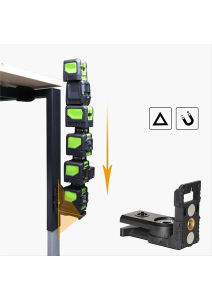 Kızılötesi Seviye L-Şekilli Adapte, Duvar Tavan Montajı Için Manyetik Pivot Taban, Standart 1/4 Inç, 5/8in Ipliğe Alternatif (Yurt Dışından) modelleri