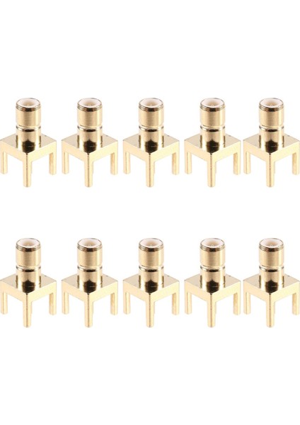 10 Adet Smb Pcb Montaj Konnektörü Smb Erkek Rf Koaksiyel Adaptör (Yurt Dışından)