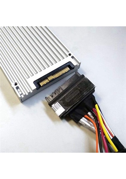 U 2 SSD Için Uygun Olan 15 Pimli Sata Güç Kaynağı ile 0 5m 0 5m&#39 Ye Yerleşik 12G Mini Sas Hd-U 2 / SFF-8643-SFF-8639 Kablo (Yurt Dışından) fırsatları