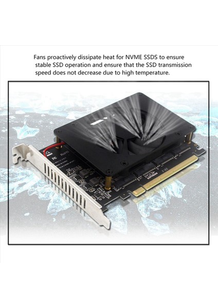 2x PCIEX16 Nvme M2 Mky SSD Raıd Dizisi Genişletme Adaptörü Anakart Pcıe Split Card (Yurt Dışından) modelleri