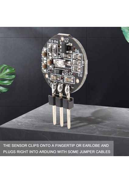 Arduino Raspberry Pi Siyah ve Kırmızı Için Darbe Sensörü Kalp Hızı Sensörü Kalp Beat Pulsesensor (Yurt Dışından) fiyatları