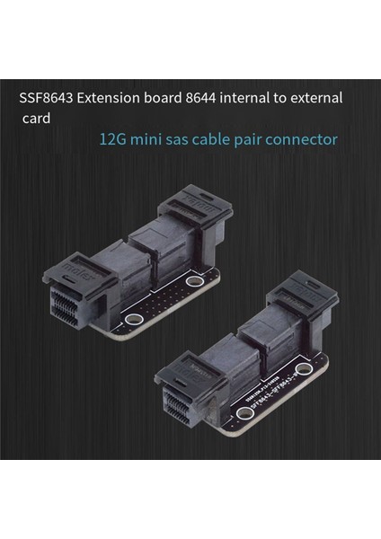 2x Pcı-Express 4 0 Adaptör Mini Sas Hd SFF-8643 Dişi - SFF-8643 Dişi Pcba Bağlayıcı Genişletici (Yurt Dışından) modelleri