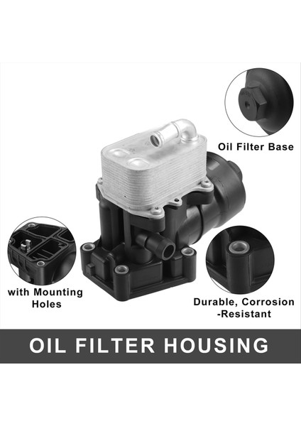 Motor Yağı Soğutucu Yağ Filtresi Muhafaza Adaptörü Montajı 03L115389E Audi A3 A6 Tt Q3 2.0dtı Için (Yurt Dışından) fiyatları