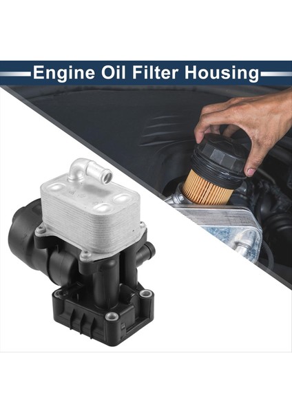Motor Yağı Soğutucu Yağ Filtresi Muhafaza Adaptörü Montajı 03L115389E Audi A3 A6 Tt Q3 2.0dtı Için (Yurt Dışından) modelleri