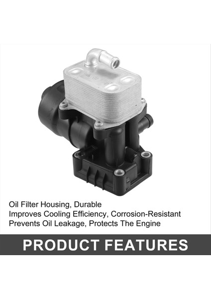 Motor Yağı Soğutucu Yağ Filtresi Muhafaza Adaptörü Montajı 03L115389E Audi A3 A6 Tt Q3 2.0dtı Için (Yurt Dışından) indirimleri