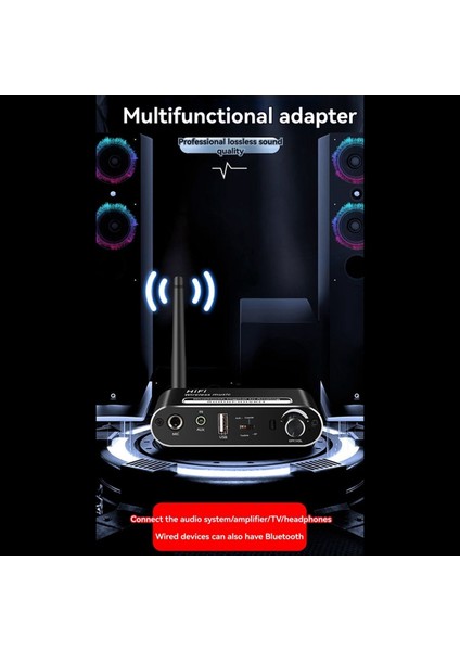 Bluetooth 5.1 Alıcı Dijitalden Analog Ses Dönüştürücüsü Koaksiyel Optik Fiber Kablosuz Adaptör Kayıpsız USB Mikrofon (Yurt Dışından) fiyatları