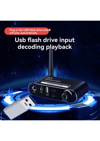 Bluetooth 5.1 Alıcı Dijitalden Analog Ses Dönüştürücüsü Koaksiyel Optik Fiber Kablosuz Adaptör Kayıpsız USB Mikrofon (Yurt Dışından) modelleri