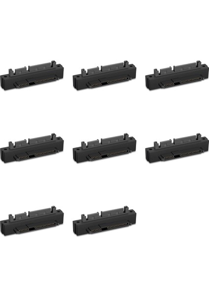 8 Adet SFF-8482 Sas Dişi Sata Erkek 15PIN Viraj Kafası 90 Derece Açı Adaptörü Dönüştürücü Anakart Kablosu (Yurt Dışından)