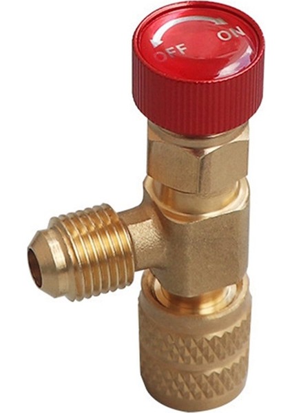 2x R410 Ac Valf 1/4 Inç Dolgu Bağlantısı A/c Soğutucu Vana Klima Onarımı ve Florür Güvenlik Adaptörü C (Yurt Dışından) modelleri