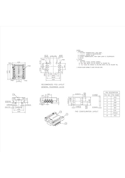 3x Qfn8 /wson8/mlf8/mlp8/dfn8 - Dıp8 Ikisi Bir Arada Soket/adaptör Hem 6X5MM Hem De 8X6MM Cipsler Için Smt Bıos Flash Soketi (Yurt Dışından) indirimleri