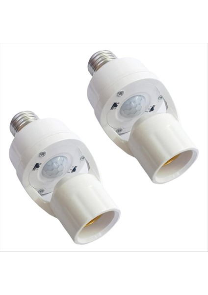 Akıllı E27 Pır Hareket Sensörlü Ampul Soket Adaptörü Otomatik Açma/kapama Radar Indüksiyonlu ve Ayarlanabilir Kızılötesi (Yurt Dışından)