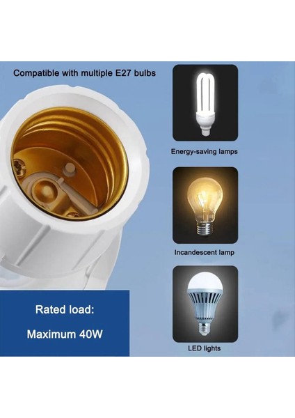 Akıllı E27 Pır Hareket Sensörlü Ampul Soket Adaptörü Otomatik Açma/kapama Radar Indüksiyonlu ve Ayarlanabilir Kızılötesi (Yurt Dışından) indirimleri
