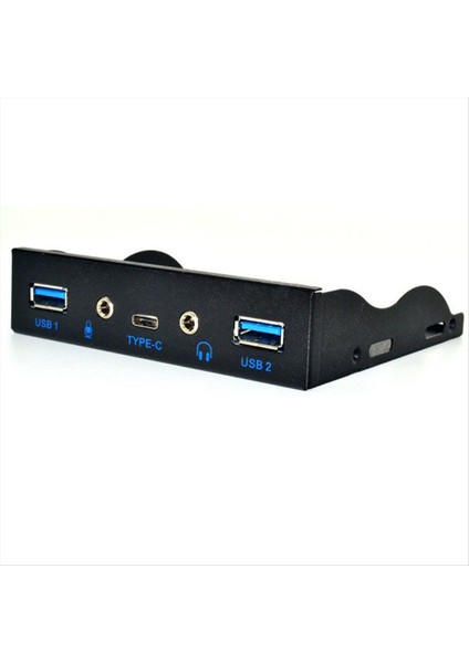USB Hub 5 Bağlantı Noktası USB 3 1 Tip-C USB 3 0 Ön Panel Hd Ses 3 5mm Kulaklık Jakı Mikrofon Genişleme Adaptörü Masaüstü 3 5inch (Yurt Dışından) fırsatları