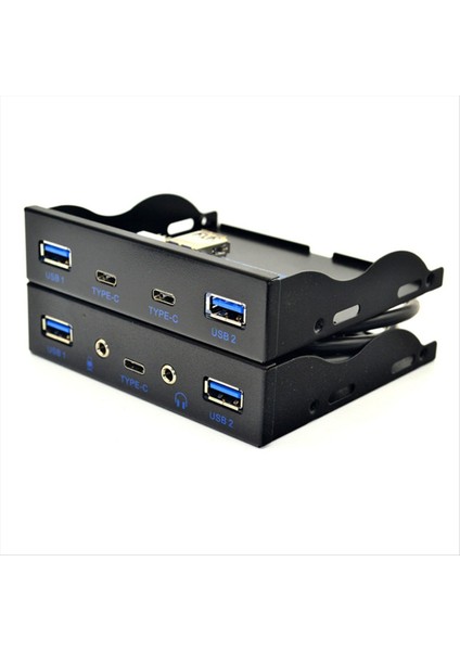 USB Hub 5 Bağlantı Noktası USB 3 1 Tip-C USB 3 0 Ön Panel Hd Ses 3 5mm Kulaklık Jakı Mikrofon Genişleme Adaptörü Masaüstü 3 5inch (Yurt Dışından) indirimleri